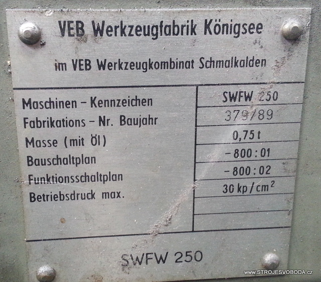 Bruska na odvalovací frézy SWFW 250 - stroj určený do GO elektriky (SWFW (4).jpg)